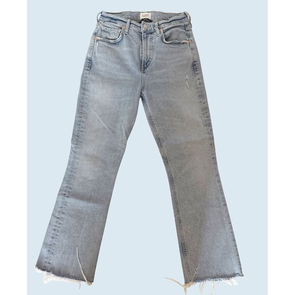CITIZENS OF HUMANITY Isola Cropped Hi Rise Raw Hem Jeans Size 26 - Picture 2 of 7